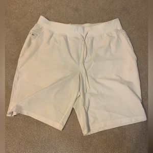 End Lululemon Like New White Shorts Size XL